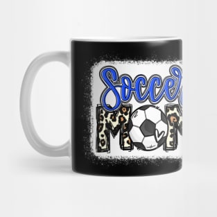 Soccer Mom Shirt Soccer Mom Blue Leopard Mug